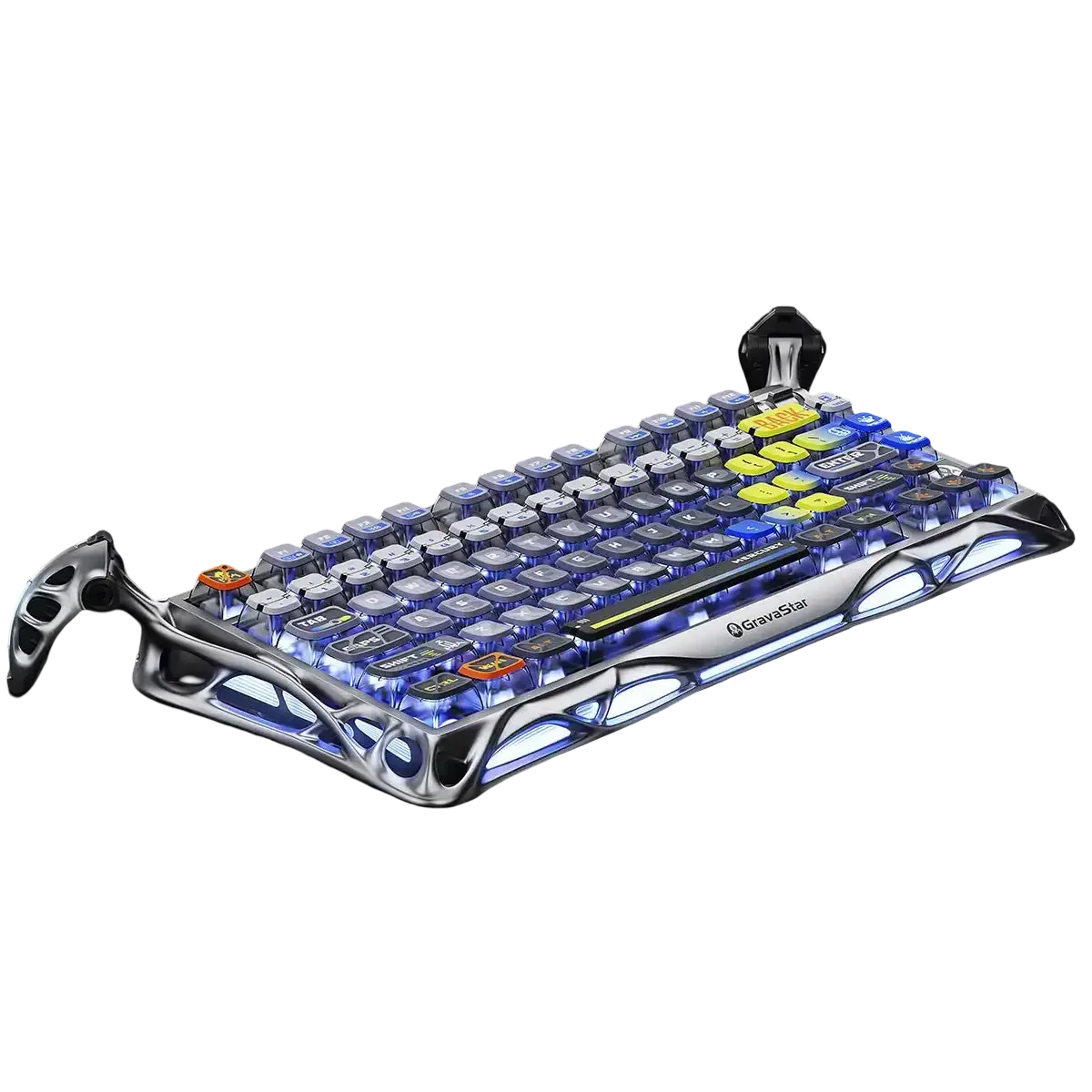 GravaStar - Mercury K1 Pro Interstellar Silver Wireless Mechanical Keyboard GS K1 PRO_S_CGRY