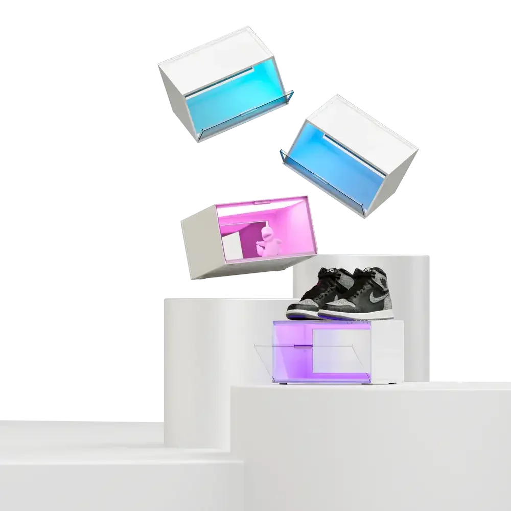 Nanoleaf x Fantaqi - EXPO Smart LED Display Case Starter Pack - 4 Gabloty z Podświetleniem LED