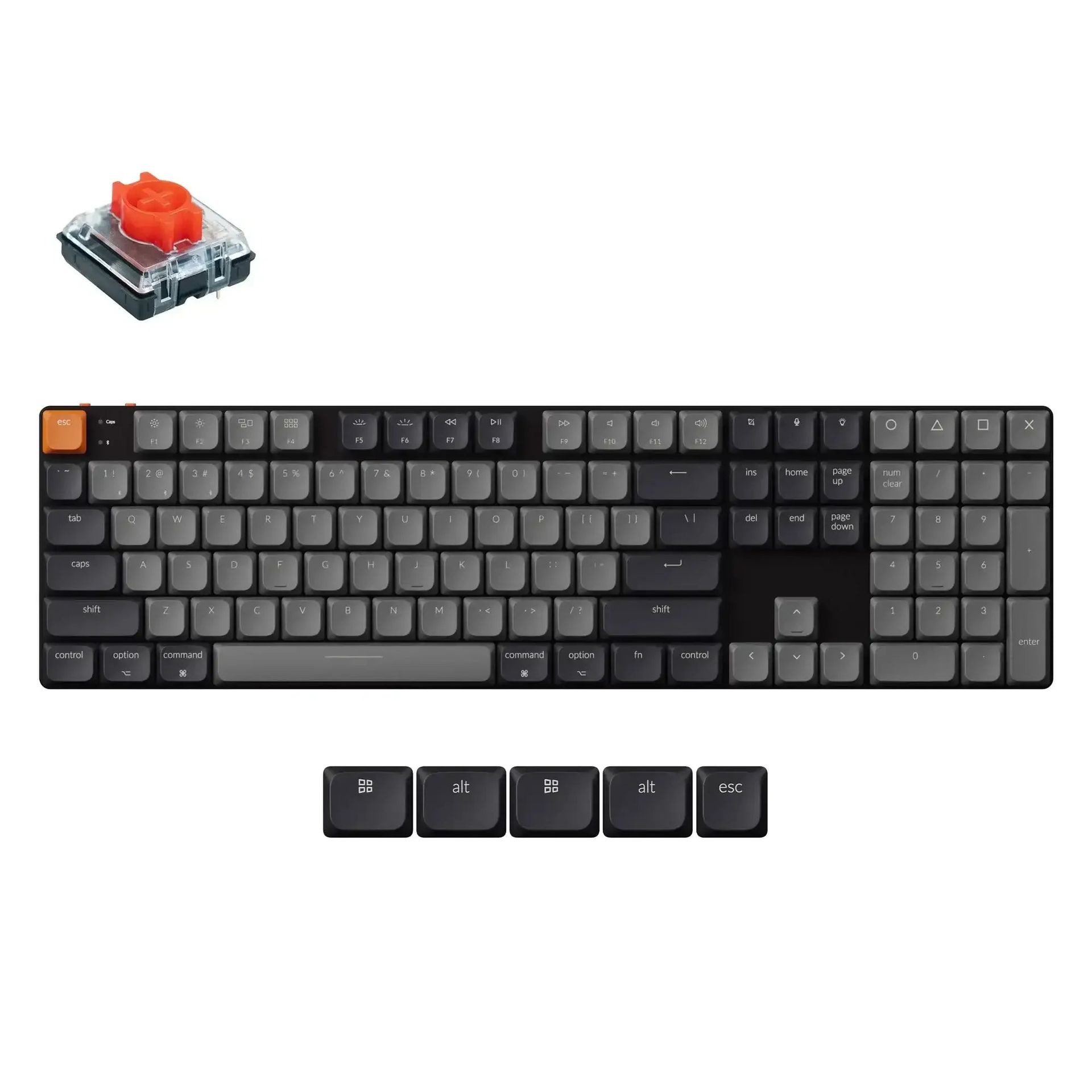 Keychron - K5 QMK Wireless Mechanical Keyboard (Version 2) K5X-A1
