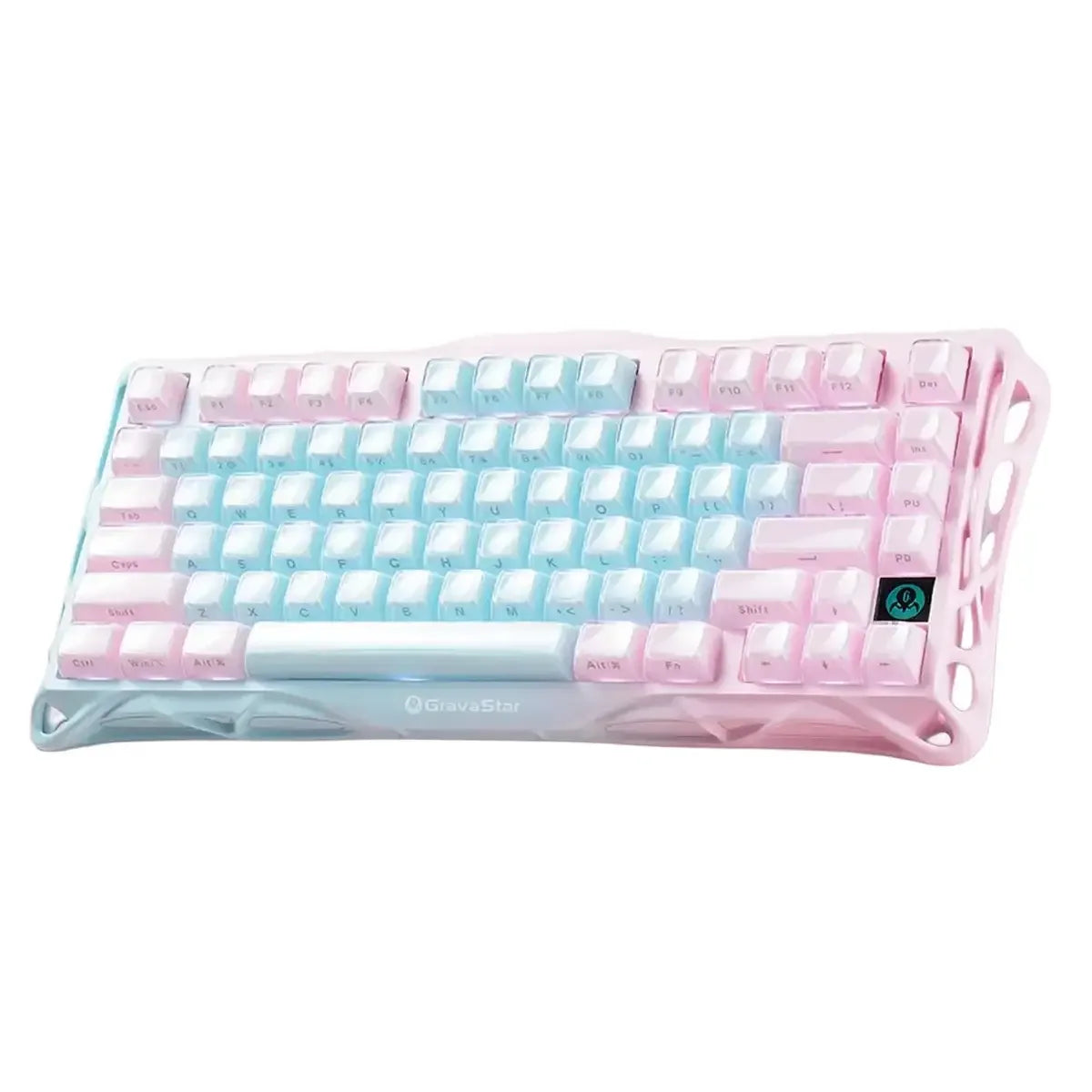 GravaStar - Mercury K1 Lite Special Edition Aurora Mist Wireless Mechanical Keyboard GS K1 LITE_PM_MINT