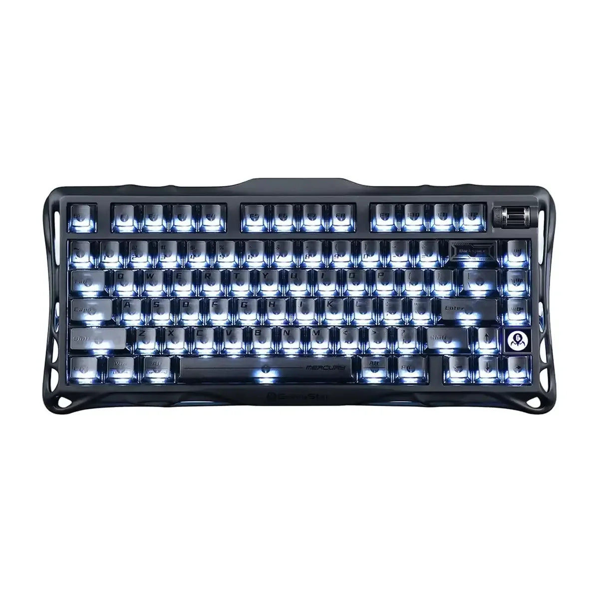 GravaStar - Mercury K1 Stealth Black Wireless Mechanical Keyboard GS K1_XTAL_BLK