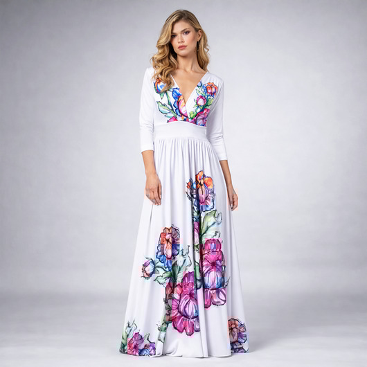 Flora - Suknia ślubna w kwiaty