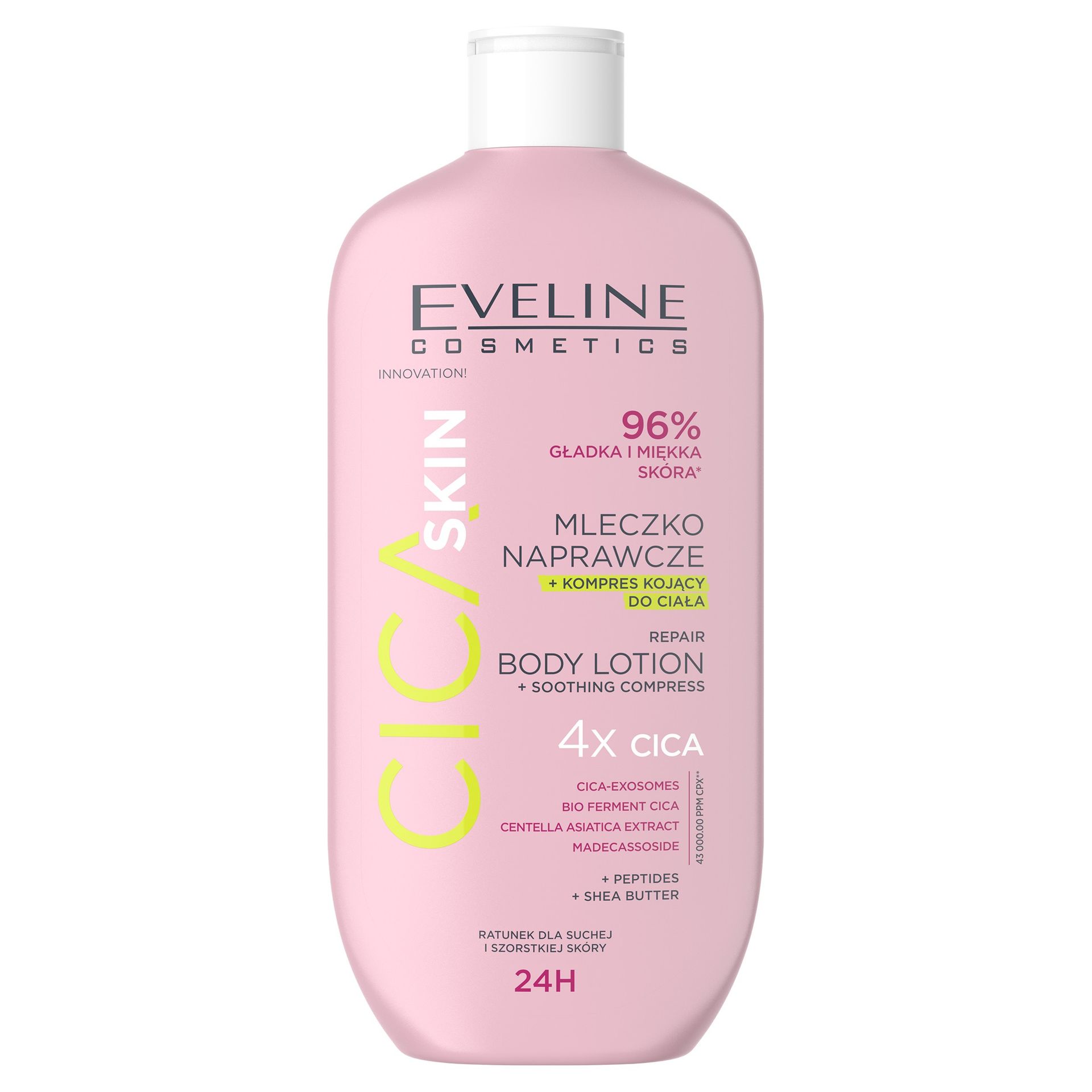 Eveline Cica Skin Mleczko Naprawcze + Kompres Kojący do Ciała 350ml