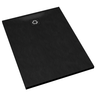 Schedline Brodzik kompozytowy Stabilsound Plus® Magnific Black Stone (czarny kamień) 90x120x4 cm, prostokątny, Gwarancja 15 lat