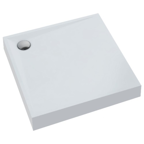 Schedline Brodzik akrylowy zintegrowany z nośnikiem Stabilsound Plus® oraz obudową akrylową przeciągniętą do podłogi Solidstep 90x90x11 cm, kwadratowy, Gwarancja 10 lat