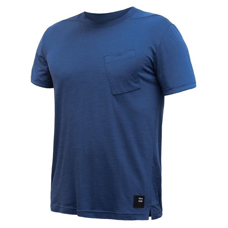Męska koszulka Sensor Merino Air Traveller Rozmiar: L / Kolor: ciemnoniebieski