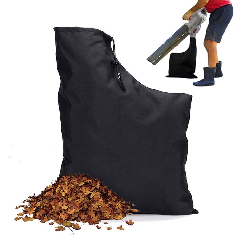 Worek do odkurzacza dmuchawy do liści - 44 x 60 cm - Worek do przechowywania dla dmuchawy do liści z zamkiem błyskawicznym i sznurkiem do ściągania -