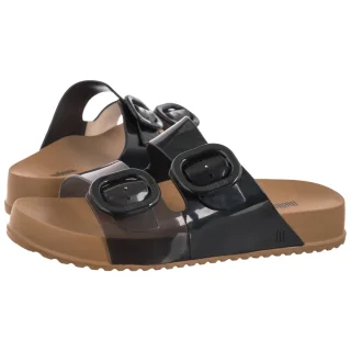 Klapki Cozy Slide AD 33913/BQ336 Brown/Black (ML328-f) Melissa