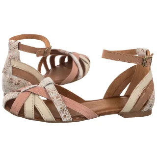 Sandały Beżowe/Mozaika 01924-50/00-8 (MA600-k) Maciejka