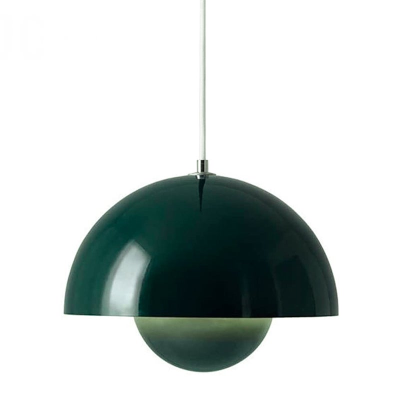 Lustro, nowoczesne zawieszenie, plafon z zawieszeniem z żarówką, oświetlenie dekoracyjne wewnętrzne, białe światło, 23 cm (zielony)