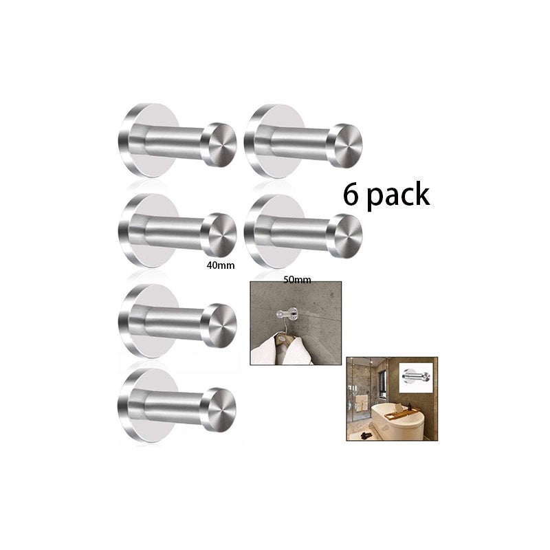 6 sztuk haczyków ściennych do łazienki