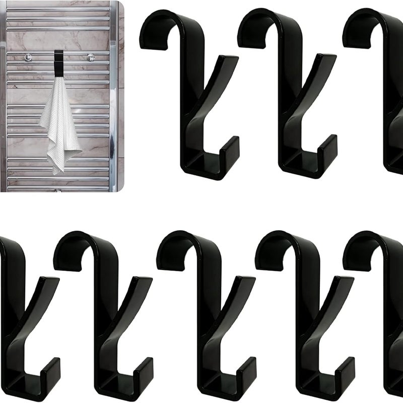 8 szt. haczyków do grzejników łazienkowych, wieszaków na ręczniki, do wszystkich grzejników