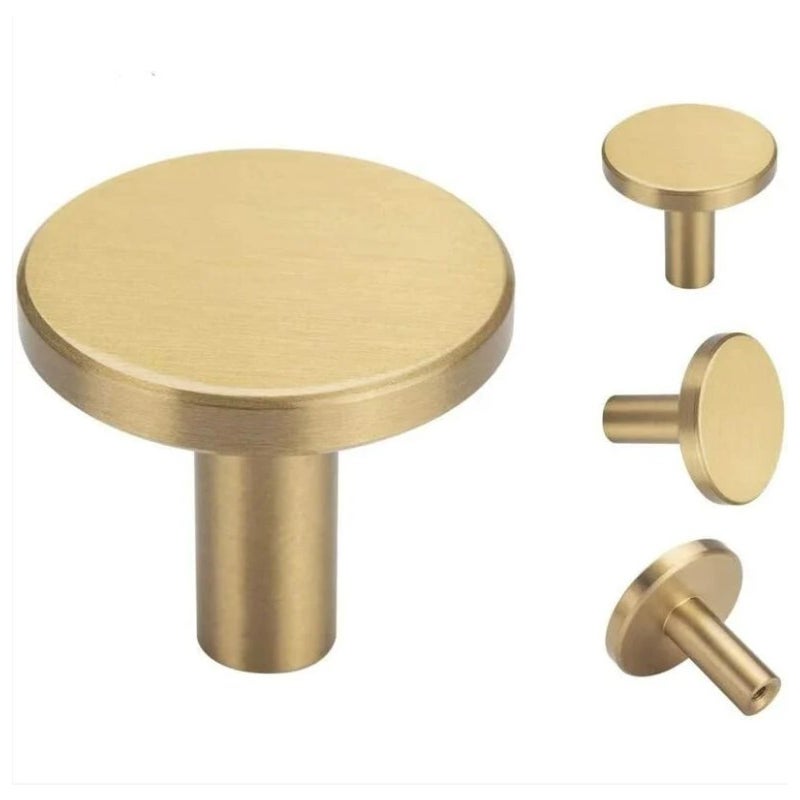 Zestaw 4 sztuk, mosiężne haczyki ścienne w kolorze szczotkowanego złota, 32 mm x 30 mm, złote haczyki na ręczniki i płaszcze do łazienki, uchwyty na w