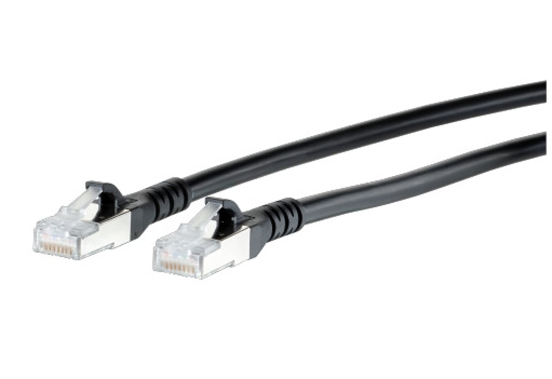 METZ CONNECT 130845I000-E kabel sieciowy Czarny 90 m Cat6a S/FTP (S-STP)