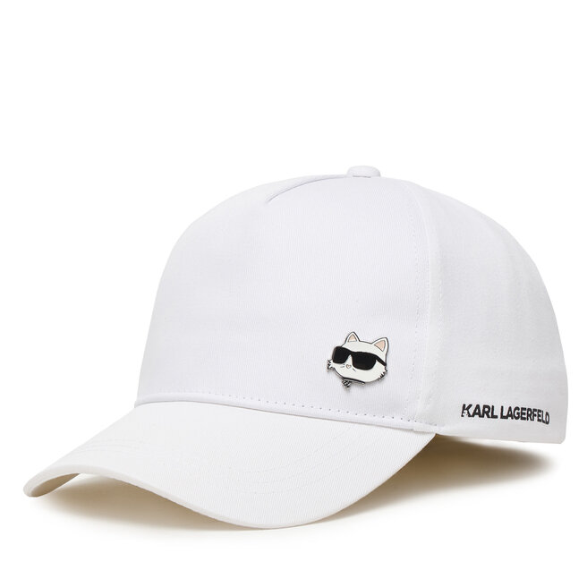 Czapka z daszkiem KARL LAGERFELD Z31196 Biały