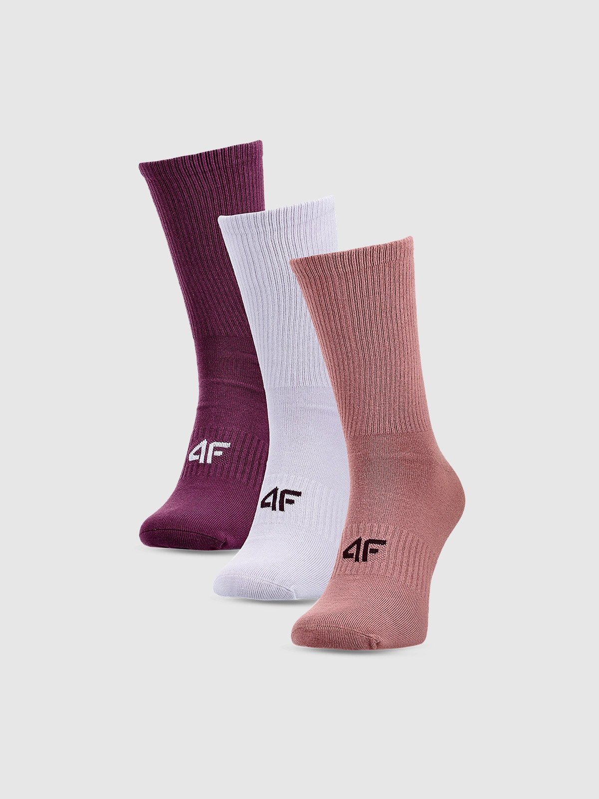 4F Skarpetki casual za kostkę (3-pack) uniseks - multikolor 35-38