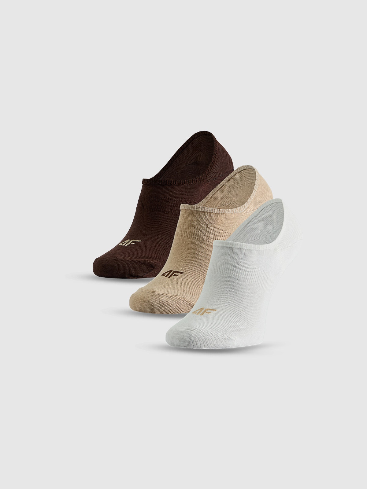 4F Skarpetki stopki (3-pack) damskie - multikolor 39-42