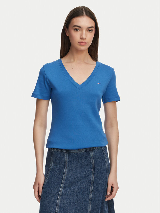 Tommy Hilfiger T-Shirt New Cody WW0WW40584 Niebieski Slim Fit