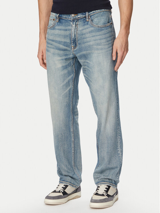 Guess Jeansy M6GAR7 D0866 Niebieski Regular Fit