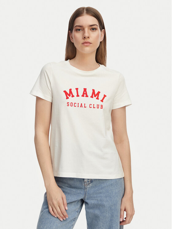 Vero Moda T-Shirt Jida 10340948 Biały Regular Fit