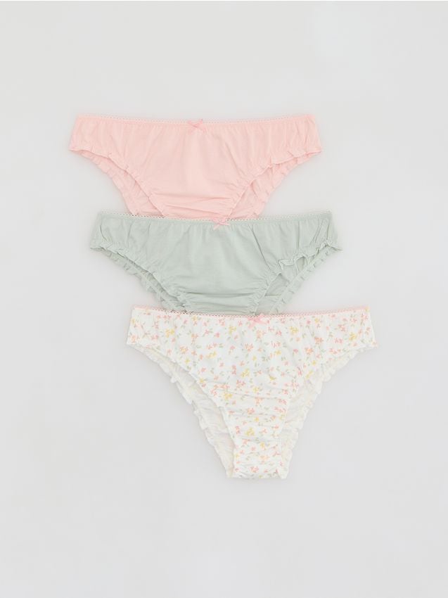 Reserved - Majtki figi 3 pack - pastelowy róż