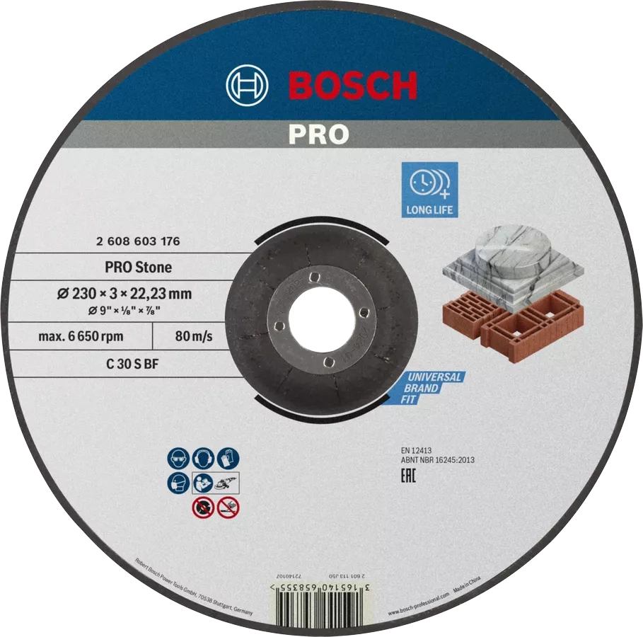 Bosch Tarcza do cięcia kamienia 230x22,23 mm 2608603176