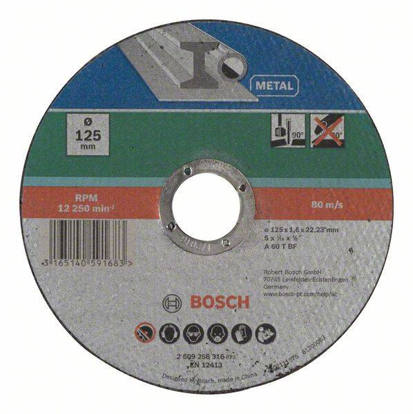 Bosch Tarcza tnąca do metalu A 46 T BF 125x22,23 2609256316