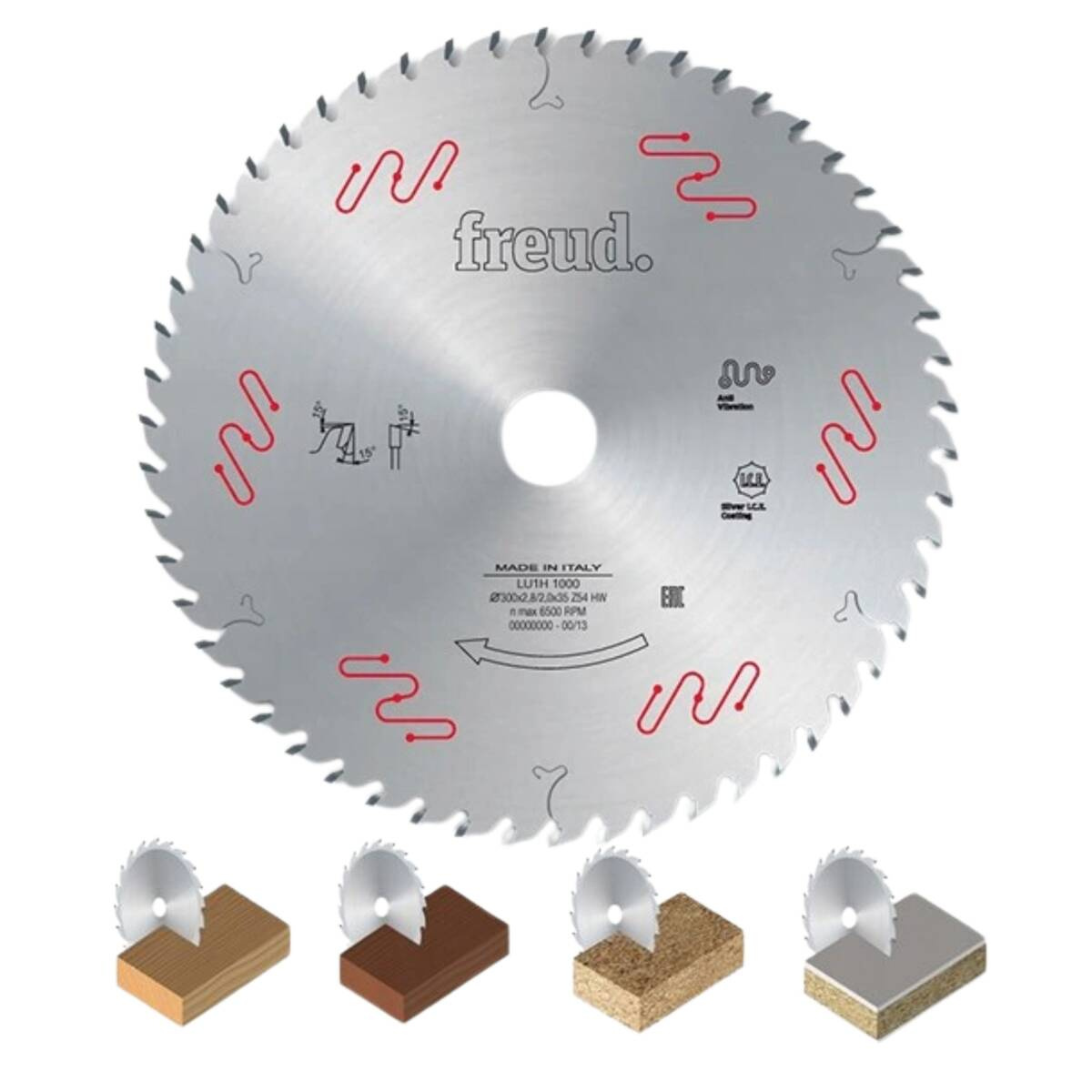 Freud Tarcza do cięcia drewna uniwersalna, cienka 250x2,5/1,6x30mm Z60 LU1H 0800