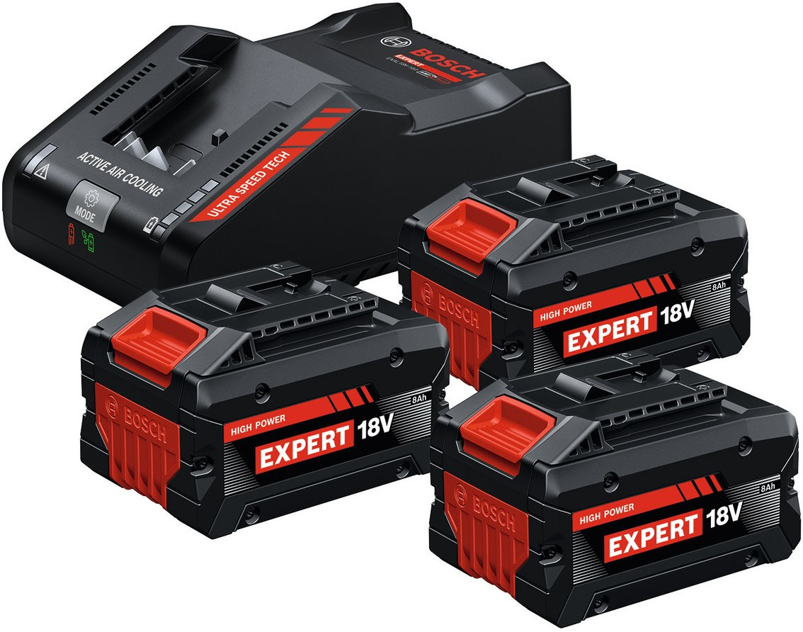 Zestaw zasilający Bosch 3x EXBA18V-80 + EXAL18V-160