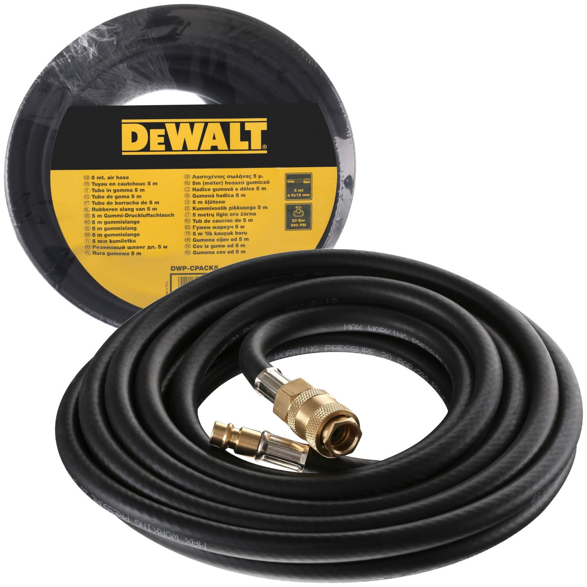 Wąż gumowy 5m Dewalt DWP-CPACK5