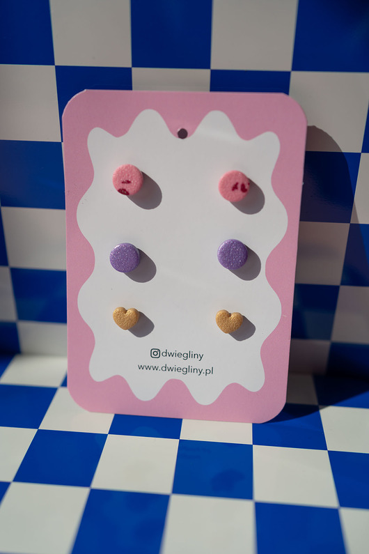 Zestaw 3 par małych sztyftów