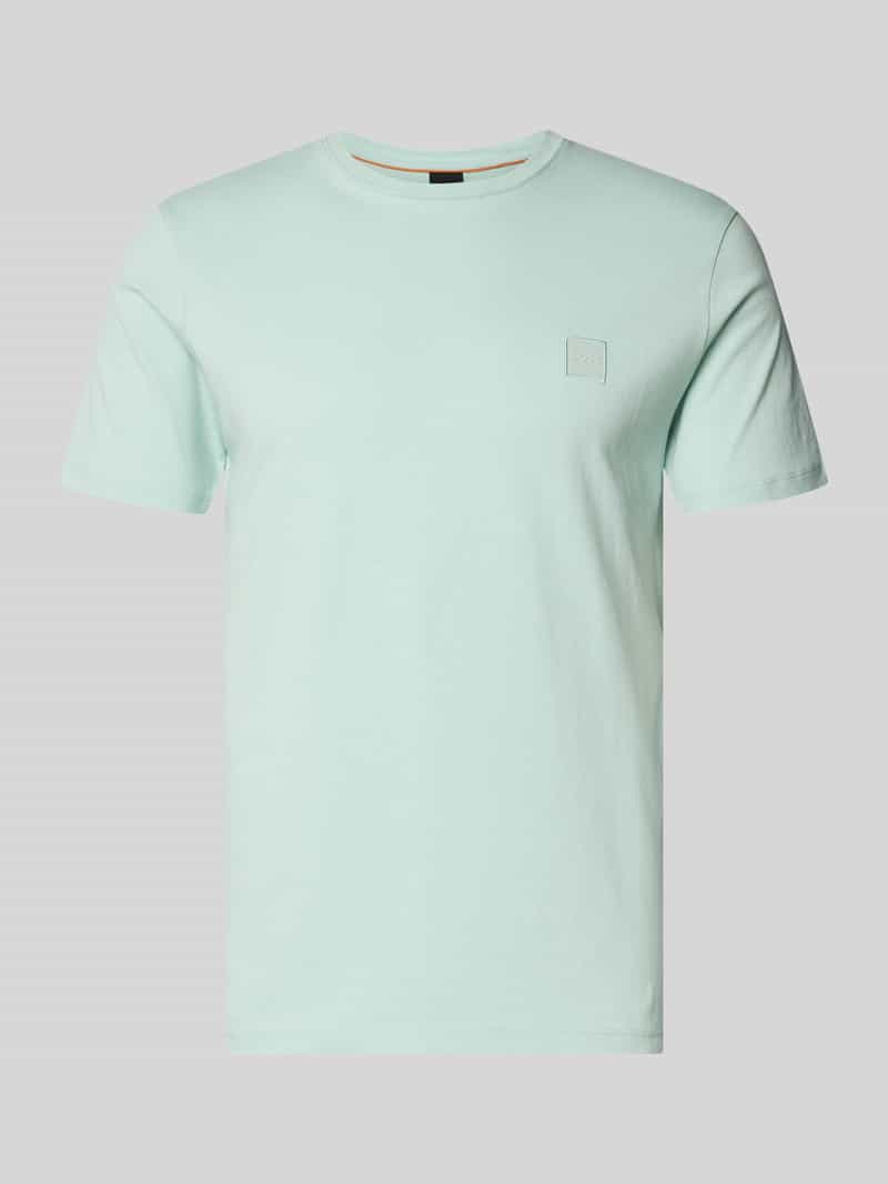 T-shirt o kroju regular fit z czystej bawełny model „TALES”