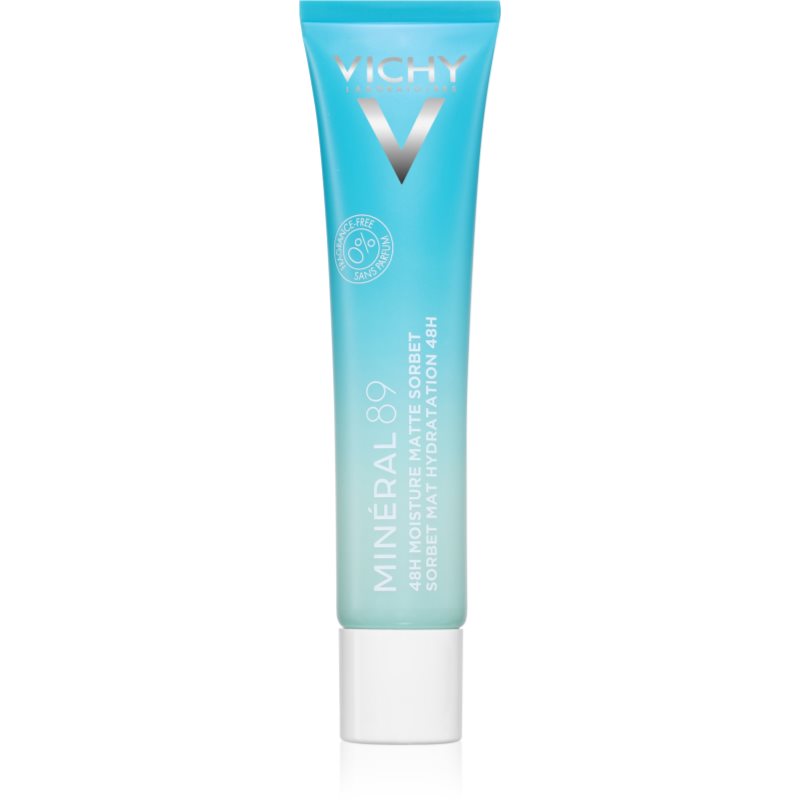 Vichy Minéral 89 48H Moisture Matte Sorbet nawilżający krem do twarzy do skóry tłustej i mieszanej 40 ml