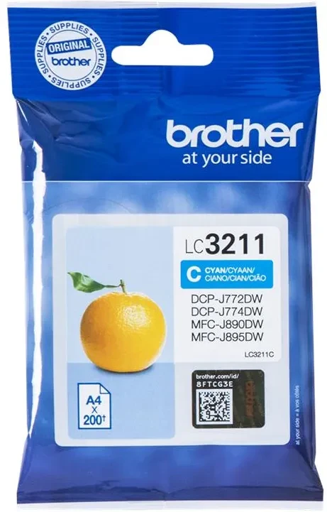 Tusz Oryginalny Brother LC-3211C (LC-3211C) (Błękitny)