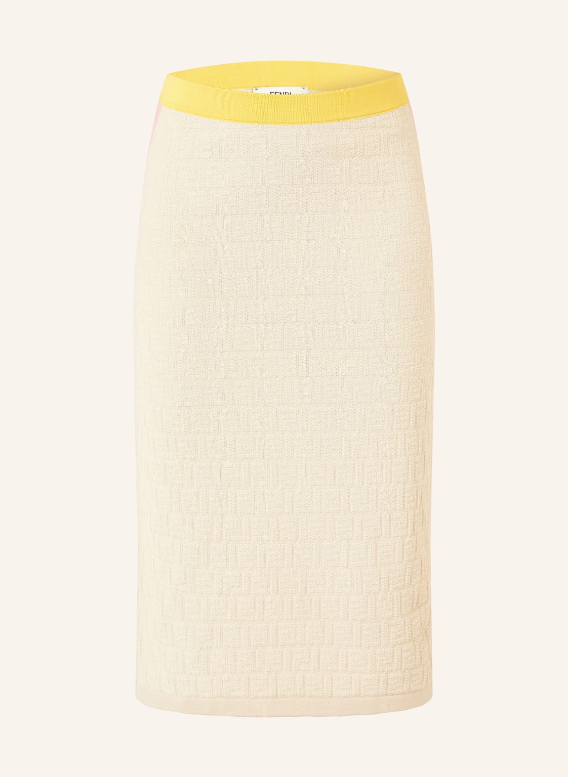 Fendi Spódnica Z Dzianiny beige