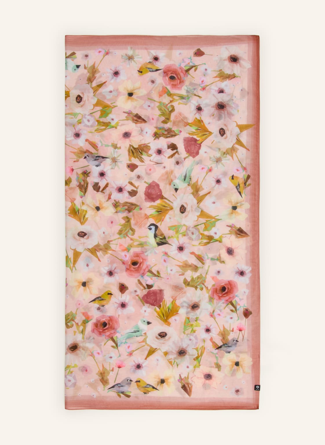 Fraas Szalik Z Jedwabiem rosa