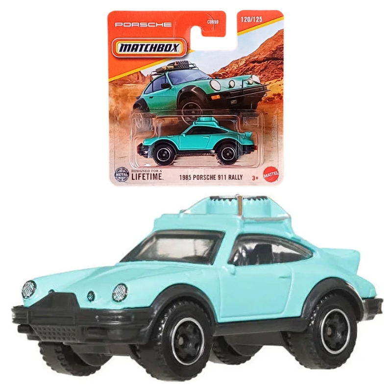 Matchbox Samochodzik Autko Metalowe Resorak Auto Kolekcjonerskie 1:64 1985 Porsche 911 Rally