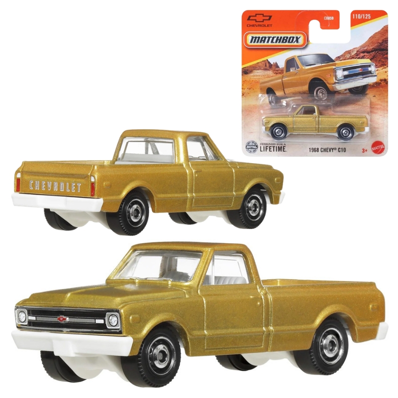 Matchbox Samochodzik Autko Metalowe Resorak Auto Kolekcjonerskie 1:64 1968 Chevy C10