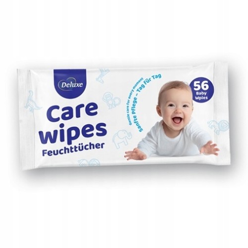 Deluxe Care Wipes Chusteczki Nawilżane Dla Dzieci 56 szt