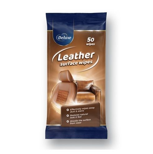 Deluxe Leather Chusteczki Do Skóry Meble Auto 50 szt