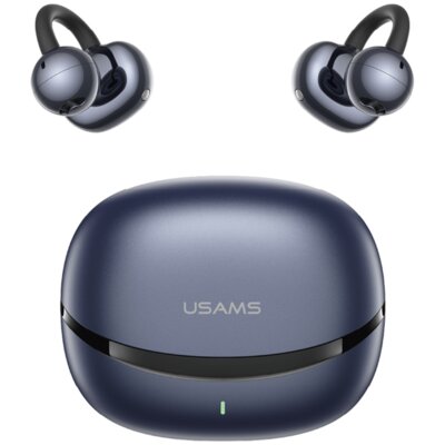Usams TWS R03 Echo* Clip-on Bluetooth 6.0 bezprzewodowe niebieski