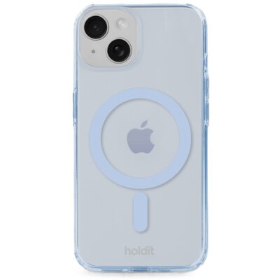 Etui HOLDIT Case MagSafe do Apple iPhone 15/14/13 Przezroczysty (niebieski)