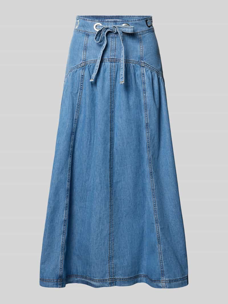 spódnica jeansowa z wiązaniem model 'LONIA'