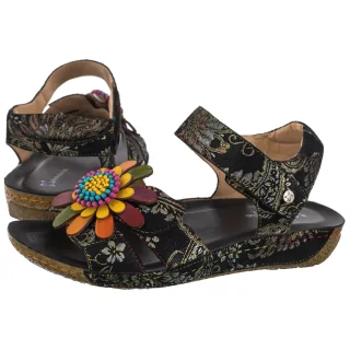 Sandały Czarne K7418-01/00-1 (MA1524-b) Maciejka