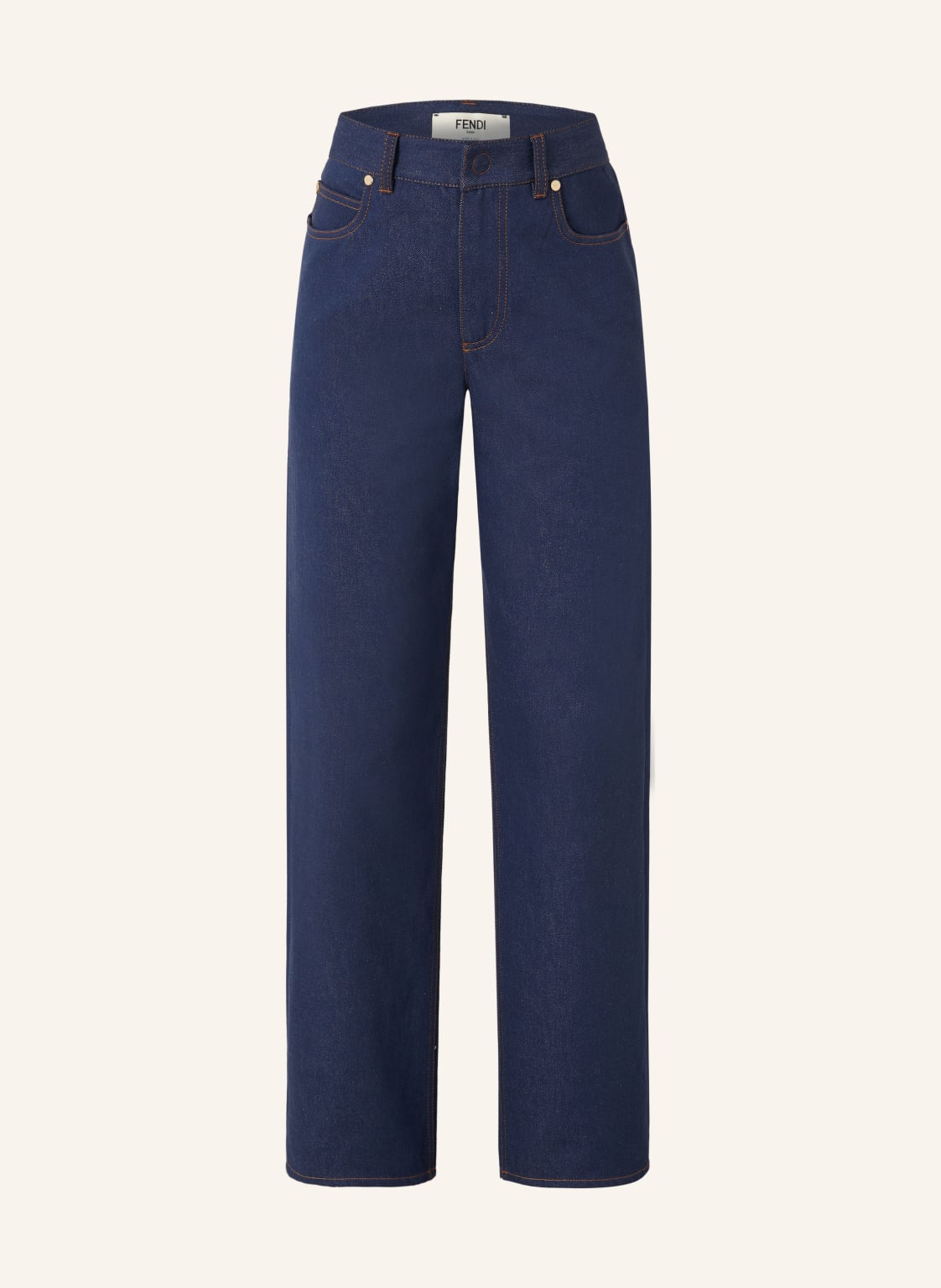 Fendi Dżinsy Z Szerokimi Nogawkami blau