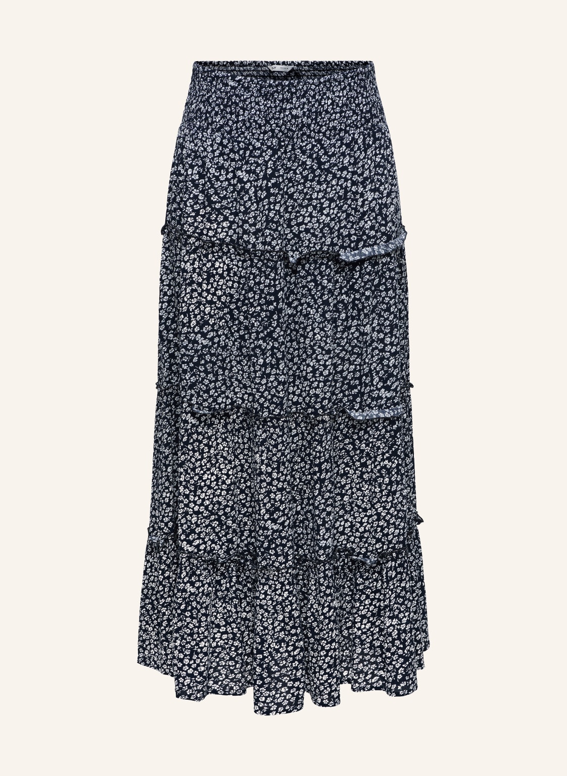 Only Spódnica Z Falbanami blau