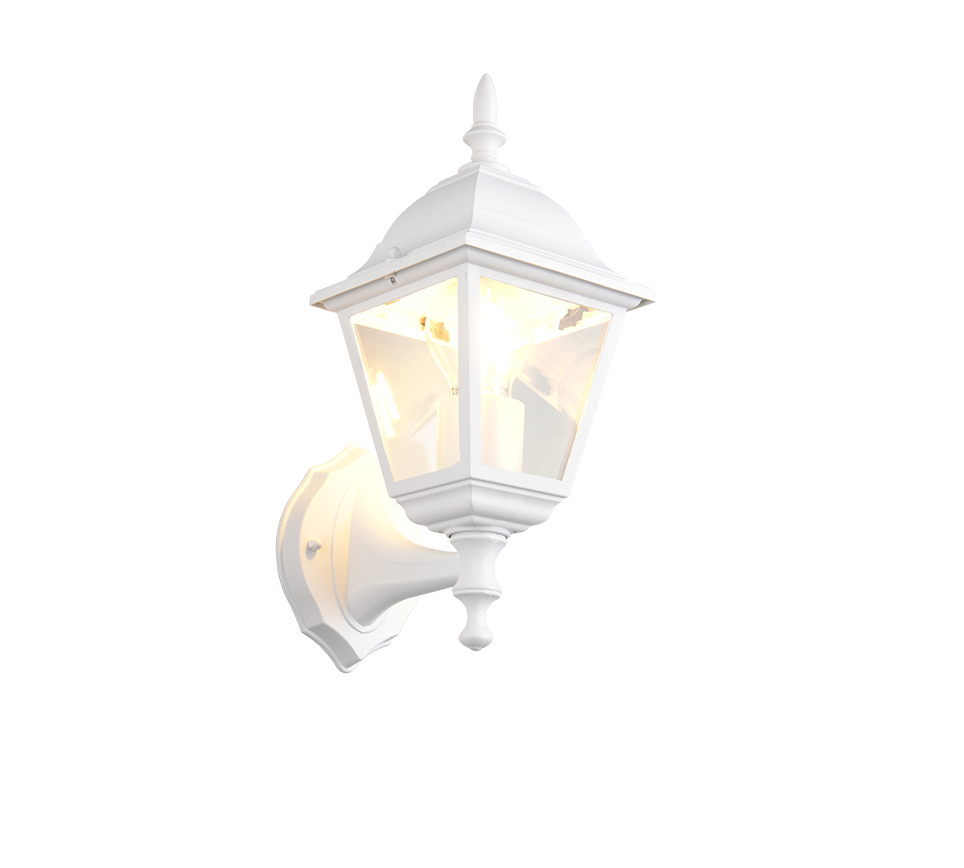 LIVENZA kinkiet zewnętrzny retro biała latarenka 1xE27 IP44 TRIO 205760131