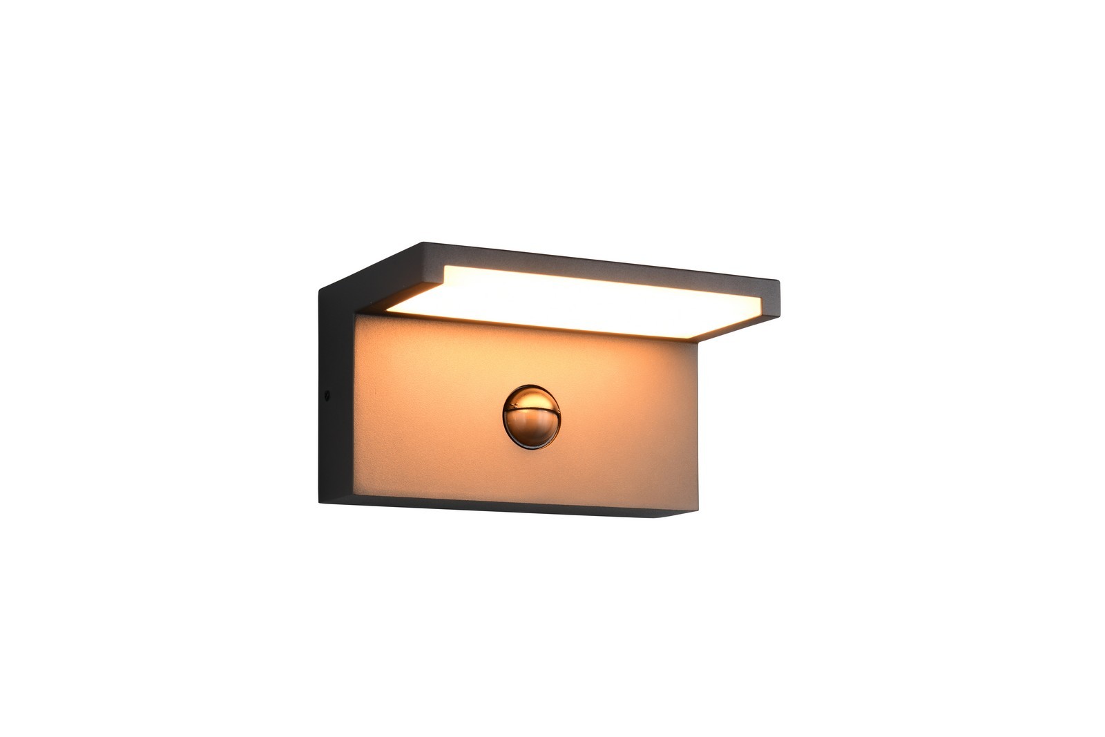 RAVI kinkiet zewnętrzny czarny z czujnikiem ruchu LED 13W CCT IP54 TRIO 238669142