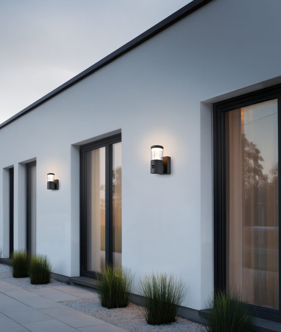 TAGUS kinkiet elewacyjny czarny z czujnikiem ruchu LED 13W CCT IP54 TRIO 238569142