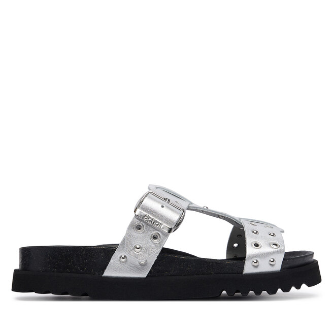 Klapki Scholl Beatriz T-Bar Ring F00911 Srebrny